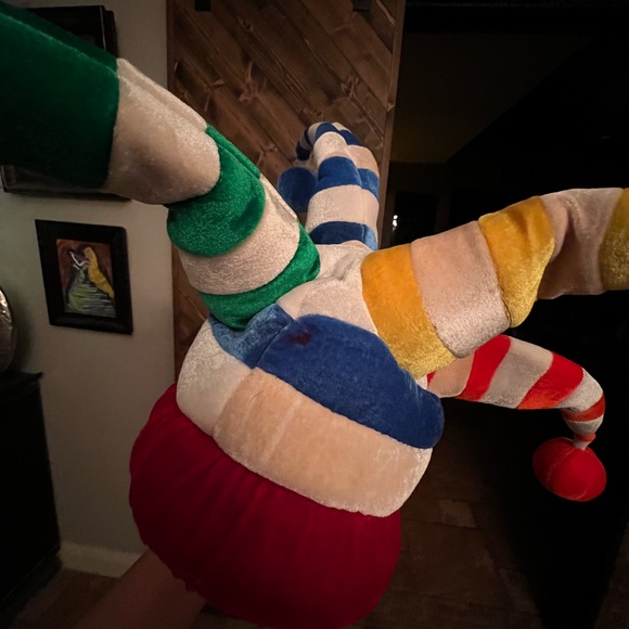 Striped Jester/Clown Hat - Picture 2 of 3